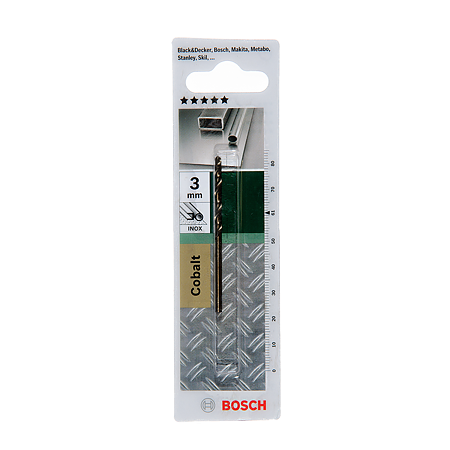 Burghiu Bosch HSS-Co DIN 338, mandrina standard, pentru metal, 3 mm 