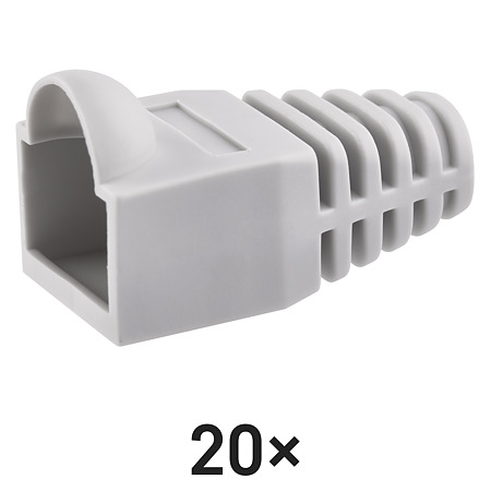 Manson de protectie pentru mufa RJ45, alb, 20 × 90 × 130 mm 