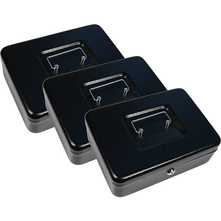 Caseta valori, Favor, negru, 250 x 180 x 90 mm