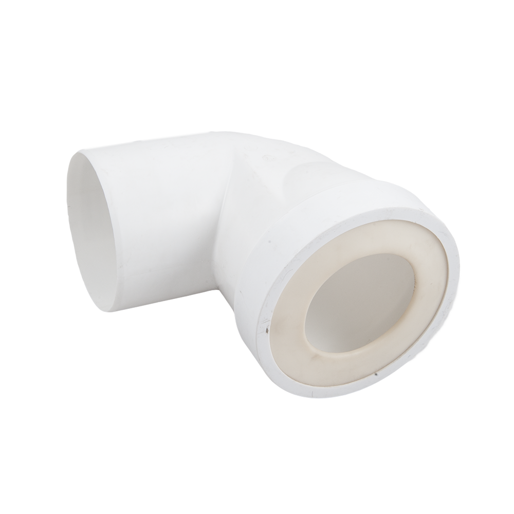 Cot WC rigid scurt Wirquin, polipropilena, alb, 18,8 x 16,6 x 12,2 cm