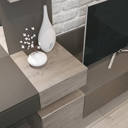 Placa MDF laminat inox periat 1F AL03 Kronospan, 2800 x 1300 x 19 mm