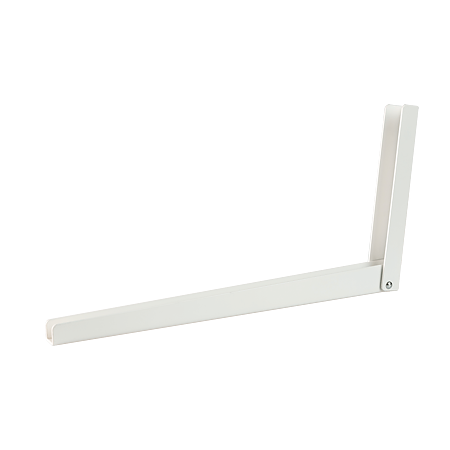 Suport pliant Klapp, alb, L: 380 mm