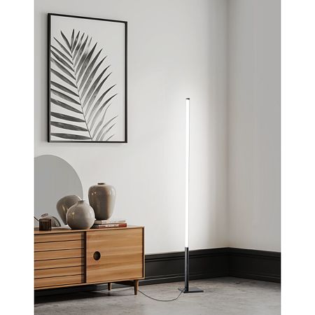Lampadar Picacha, LED, aluminiu si otel, 13.5 W, negru, 20 x 20 x 150 cm