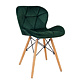 Scaun bucatarie / living Eliza, tapitat, catifea, verde, cadru de lemn, max. 110 Kg., 73 x 47 cm Scaun bucatarie / living Eliza, tapitat, catifea, verde, cadru de lemn, max. 110 Kg., 73 x 47 cm