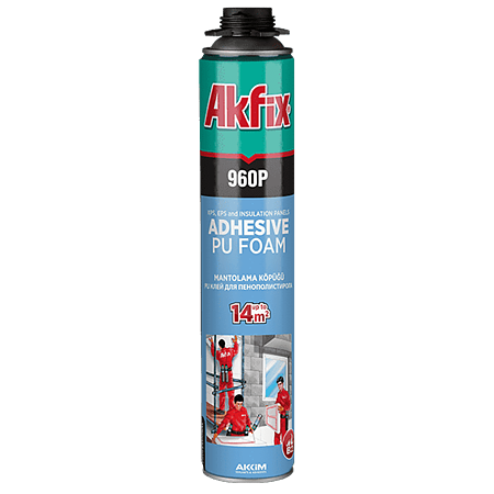 Spuma adeziva poliuretanica Akfix 960P, EPS, 900 ml
