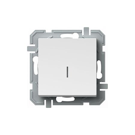 Intrerupator simplu cu indicator Tem Logiq, alb, 10 A x 250 V Intrerupator simplu cu indicator Tem Logiq, alb, 10 A x 250 V