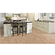 Parchet triplustratificat Karelia, decor stejar Cream, mat, trilamelar, grosime 13 mm, 2266 x 188 mm