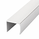 Profil rama U NLB, aluminiu anodizat mat, 2.5 m