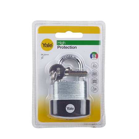 Lacat din otel Yale High Protection, veriga 28 mm, 40mm, 3 chei Lacat din otel Yale High Protection, veriga 28 mm, 40mm, 3 chei