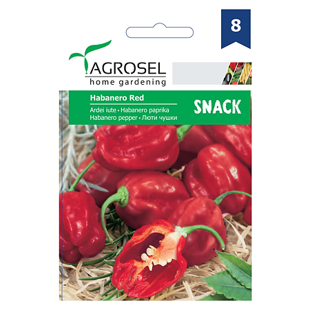 Seminte ardei iute Habanero Red Snack Agrosel, 0.1 g