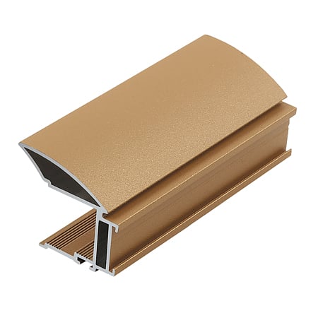 Profil maner Laguna Multiomega Wide, aluminiu, aur industrial mat, 2.7 m