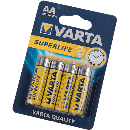 Set baterii Varta AAA, zinc - carbon, 7.75 g