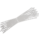 Colier PVC Comtec 2000, 200 x 3.5 mm, alb, 100 bucati/set