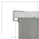 Profil banda LED pentru treapta LED.814.10.1.2.MKR2, aluminiu, incorporabil, mat, gri, 24 x 1200 mm