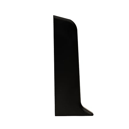 Set terminatie plinta parchet stanga/dreapta Set, onyx 10456-6019, gri inchis/negru, PVC, 52 x 22.5 mm, 4 bucati/set