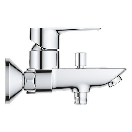 Baterie pentru cada Grohe Start Loop, monocomanda, alama, argintiu, cartus ceramic 35 mm