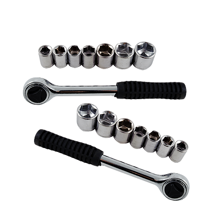 Set 7 chei tubulare, Topex, 3/8", 10 - 20 mm