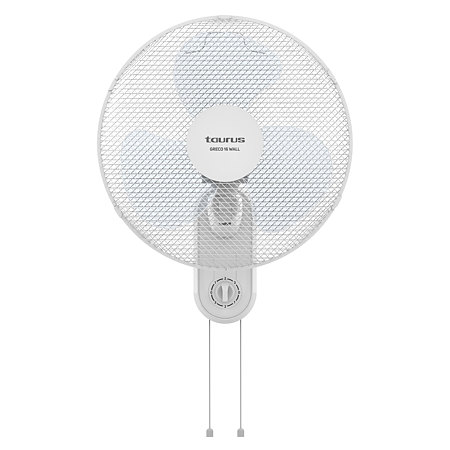 Ventilator de perete Taurus Greco, 45 W, 3 trepte, alb, diametru 40 cm