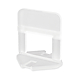 Distantier clips autonivelant, pentru placi cu grosimea de 3-12mm, polipropilena, alb, rost 1 mm, 50 bucati