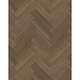 Pardoseala SPC 4+1 mm, herringbone, Walnut Oak 208, nuanta inchisa, decor lemn, clasa de trafic 32, click sistem, folie izolatoare atasata, 750 x 150 mm