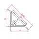 Profil inaltator, aluminiu, inox, 4 m