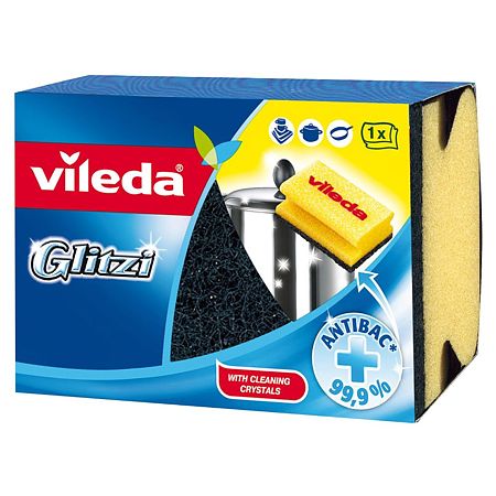 Burete vase Vileda Glitzi, 1 bucata, 9 x 6,5 x 3,7 cm Burete vase Vileda Glitzi, 1 bucata, 9 x 6,5 x 3,7 cm