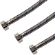 Racord flexibil cu capat scurt Ferro WBS86 1/2”xM10x1, otel inoxidabil, 100 cm