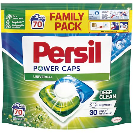 Detergent automat Persil, duo caps universal, capsule, 70 spalari