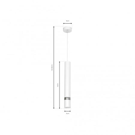 Suspensie Joker, 1 x GU10, metal, alb/crom