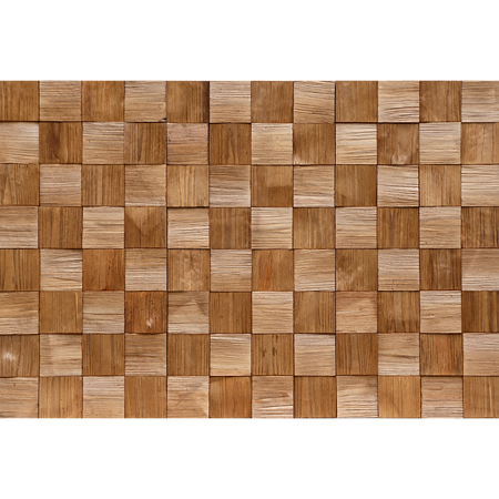 Panouri decorative din lemn Stegu Quadro 3, interior, 380 x 380 x 6 - 14 mm, 4 buc/cutie