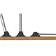 Picior rabatabil pentru masa, metal, negru, Ø 42-16 mm, H 710 mm, set 4 buc
