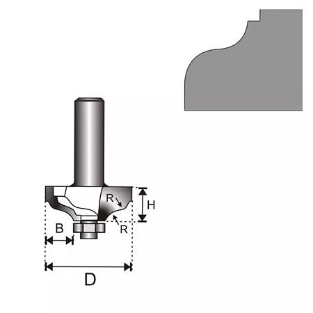 Freza lemn Dedra, otel, 2 lame tungsten, prindere standard, 8 x 32 mm Freza lemn Dedra, otel, 2 lame tungsten, prindere standard, 8 x 32 mm