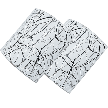 Plafoniera Klausen Elysia 300, 2 x E27, metal + abajur sticla, IP20