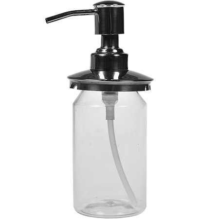 Dozator sapun lichid MSV Cordoba, inox/plastic, 17,5 x 6,2 cm