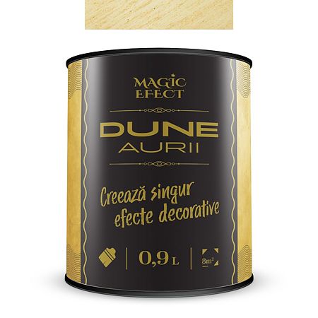 Vopsea decorativa cu efect de dune de nisip, Magic Efect Dune Auriu, 0.9 l