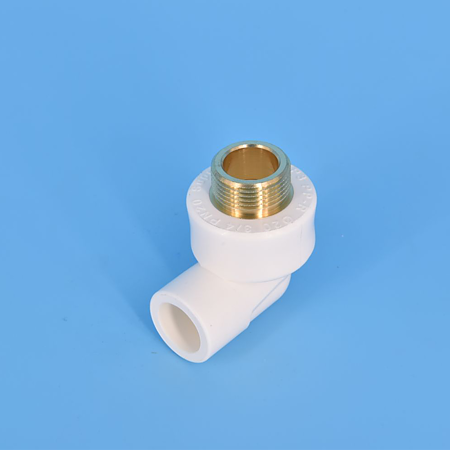 Cot PPR 90° Supratherm, filet exterior, 25 mm x 3/4", alb