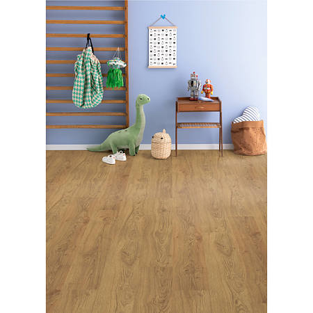 Parchet laminat 8 mm Egger Nature Sense Stejar Asgile miere EL2863, nuanta medie, clasa de trafic 32, CLIC it!, 1292 x 193 mm
