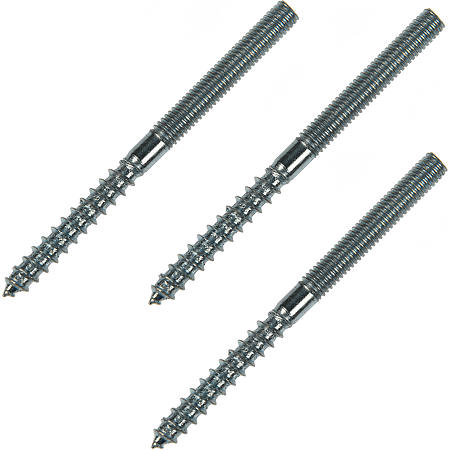 Prezon pentru lemn si metal, otel zincat, M6 x 80 mm, L35/M35