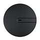 Capac tip DOM pentru sifon Wirquin SLIMPlus, din ABS, negru mat, Ø118 mm