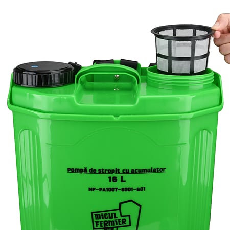 Pompa de stropit Micul Fermier Pandora, acumulator, verde, 16 l