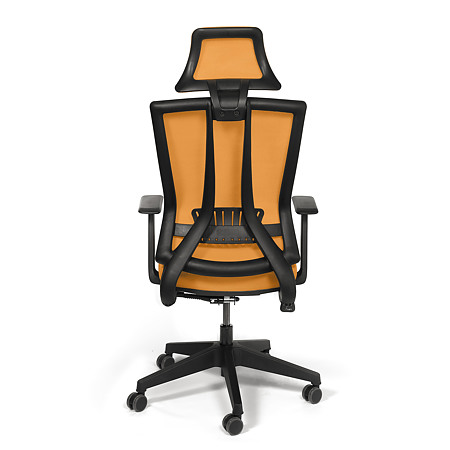Scaun birou ergonomic portocaliu Kronsit Genova, tapiterie textila, rotativ, reglabil pe inaltime, 65 x 51 x 135 cm Scaun birou ergonomic portocaliu Kronsit Genova, tapiterie textila, rotativ, reglabil pe inaltime, 65 x 51 x 135 cm