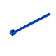 Coliere din plastic, poliamida 6.6, albastru, 100 x 2.5 mm, 100 bucati