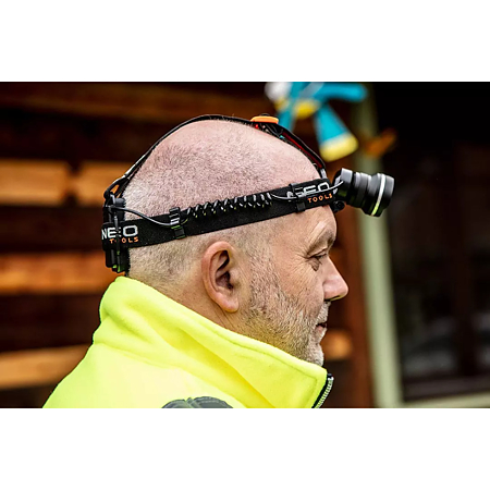 Lanterna frontala Neo Tools Led Cree R5, 5 W, 400 lm, 3 moduri iluminare