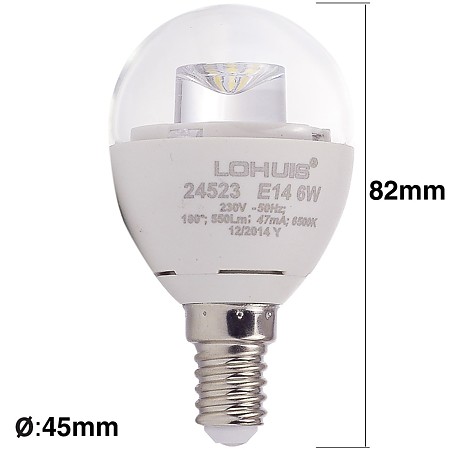 Bec Led Sferic E14 6 W Lohuis