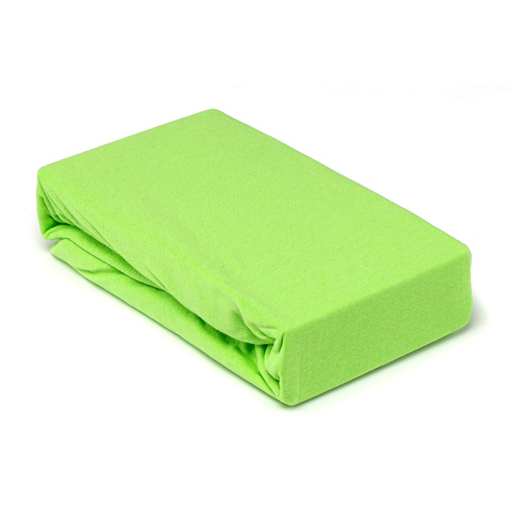 huse pat cu elastic 140/200 Husa saltea Jersey verde, cu elastic, bumbac 100%, 140 x 200 cm