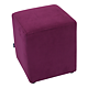 Taburet Cube, tapiterie stofa, mov K5, 45 x 37 x 37 cm