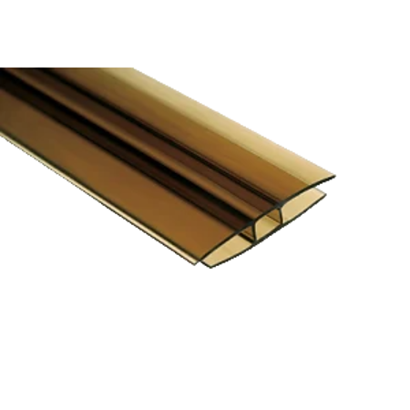 Profil H policarbonat bronze, grosime 10 mm, L= 6 m