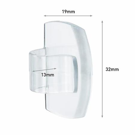 Carlig rotund transparent 3M Command, organizare cabluri, 4 bucati/set