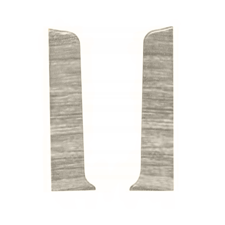 Set terminatie plinta parchet stanga/dreapta Korner Siena 80, stejar Sines 826, PVC, 80 x 20 mm, 2 bucati/set