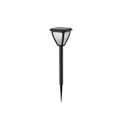 Stalp iluminat Philips Solar Vapora, 15 W, negru, inaltime 54 cm